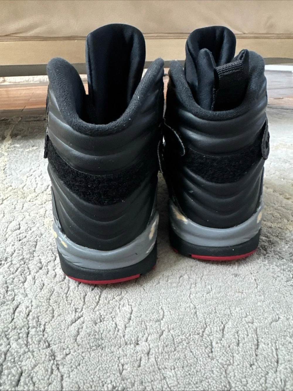 Nike Air Jordan 8 Retro Black Cement Bred 2017 Mens Size 10.5